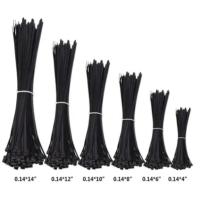 3.6 X 100mm কালো সাদা মাল্টি কালার ব্যবহার করে টেকসই জিপ সেলফ লকিং নাইলন কেবল টাই