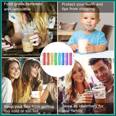 পানীয়ের জন্য পুনঃব্যবহারযোগ্য রঙিন সিলিকন হাতা | নরম গ্রিপ এবং তাপ সুরক্ষা