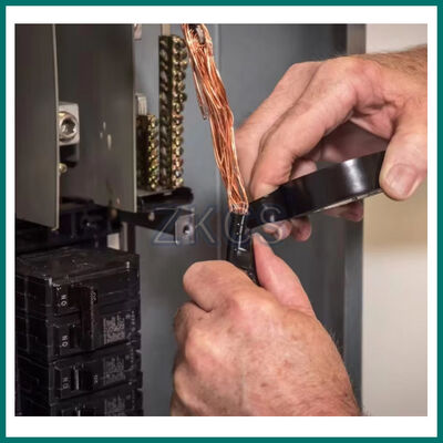 বিচ্ছেদ শক্তি ≥ ১৫০ শতাংশ টাইপ ইনসুলেশন টেপ তাপমাত্রা প্রতিরোধ ক্ষমতা ১৮০ ডিগ্রি সেলসিয়াস তাপ প্রতিরোধী বৈদ্যুতিক টেপ